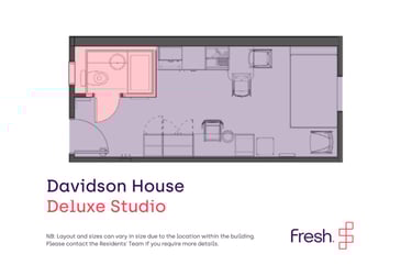 Deluxe Studio at Davidson House, 3-5 Penrhyn Road, Surbiton, Kingston, KT12BT - Image 1